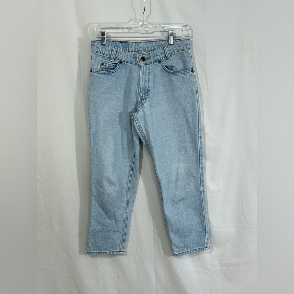 Levi's Light Blue High-Rise Cropped Jeans